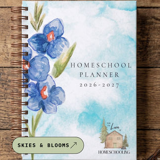 Skies & Blooms Planner Cover