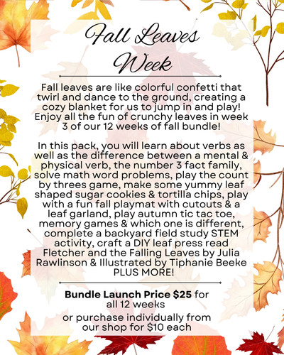 3. Leaves Week - 12 Weeks of Fall | FTL of Homeschooling