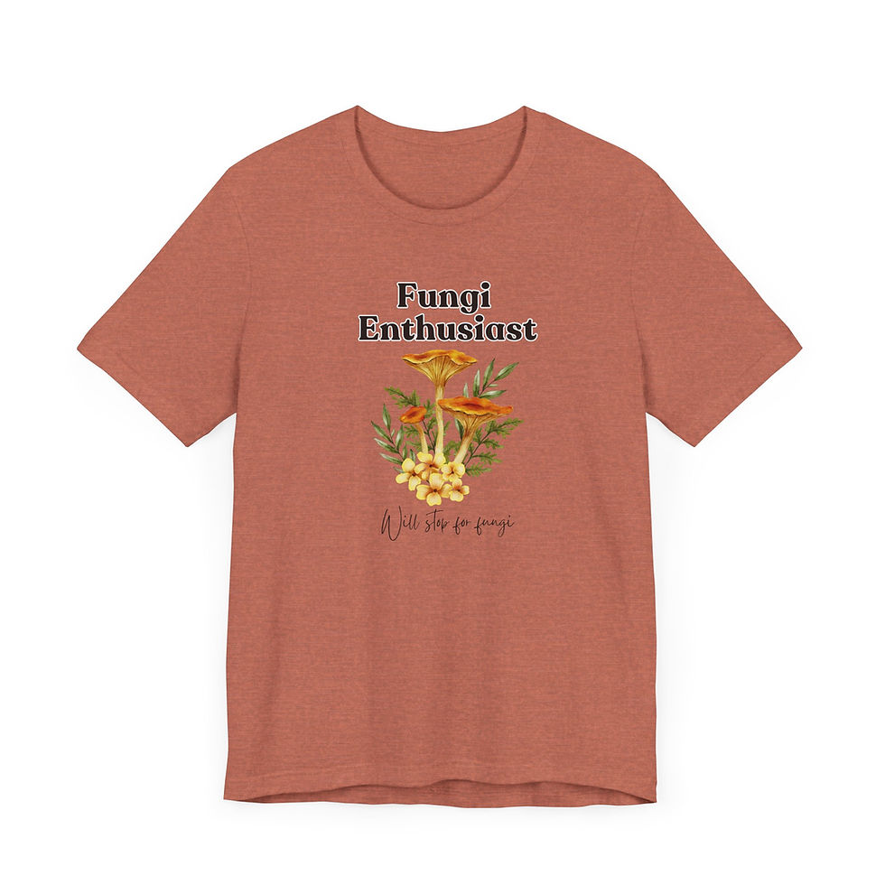 Thumbnail: Fungi Enthusiast Floral Unisex Jersey Short Sleeve Tee