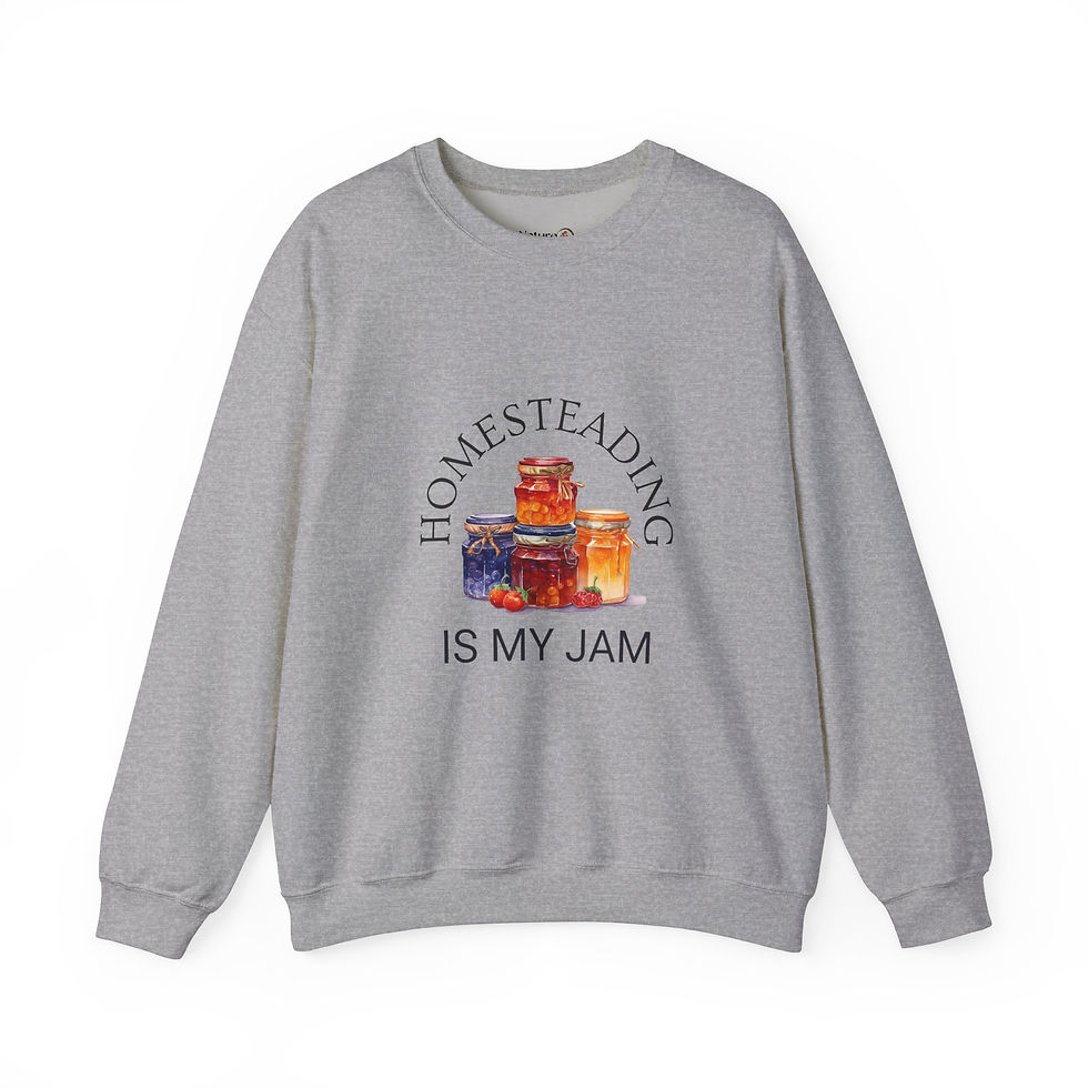 Thumbnail: Homesteading is My Jam Light Unisex Heavy Blend™ Crewneck Sweatshirt