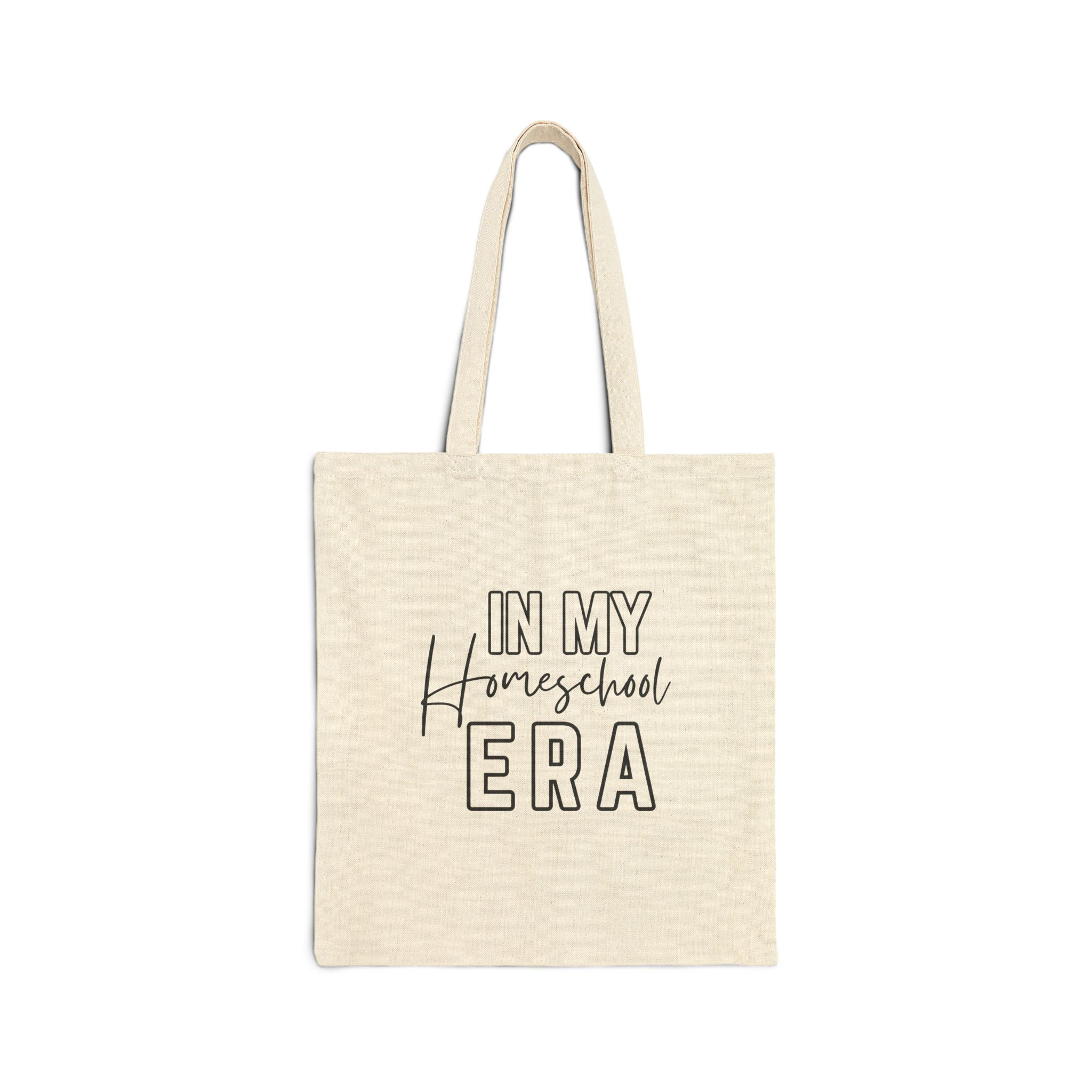 Homeschool Era Cotton Canvas Tote Bag