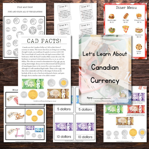 Let’s Learn About Canadian Currency | FTL of Homeschooling