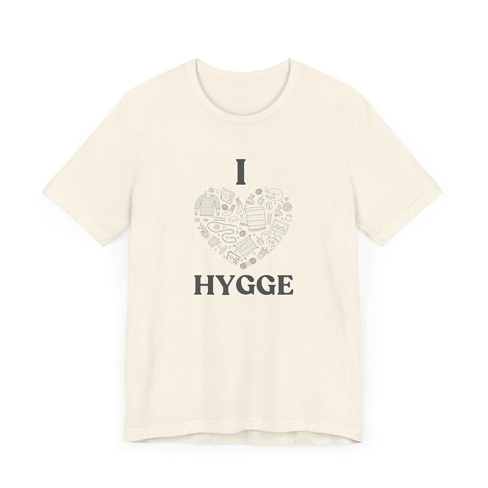 Thumbnail: I Heart Hygge Unisex Jersey Short Sleeve Tee