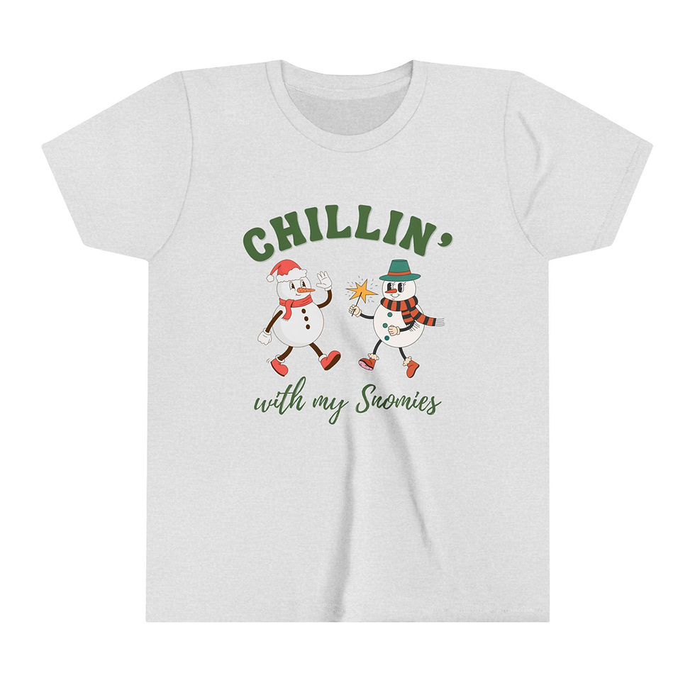 Thumbnail: Chillin' With My Snowmies Youth Short Sleeve Tee