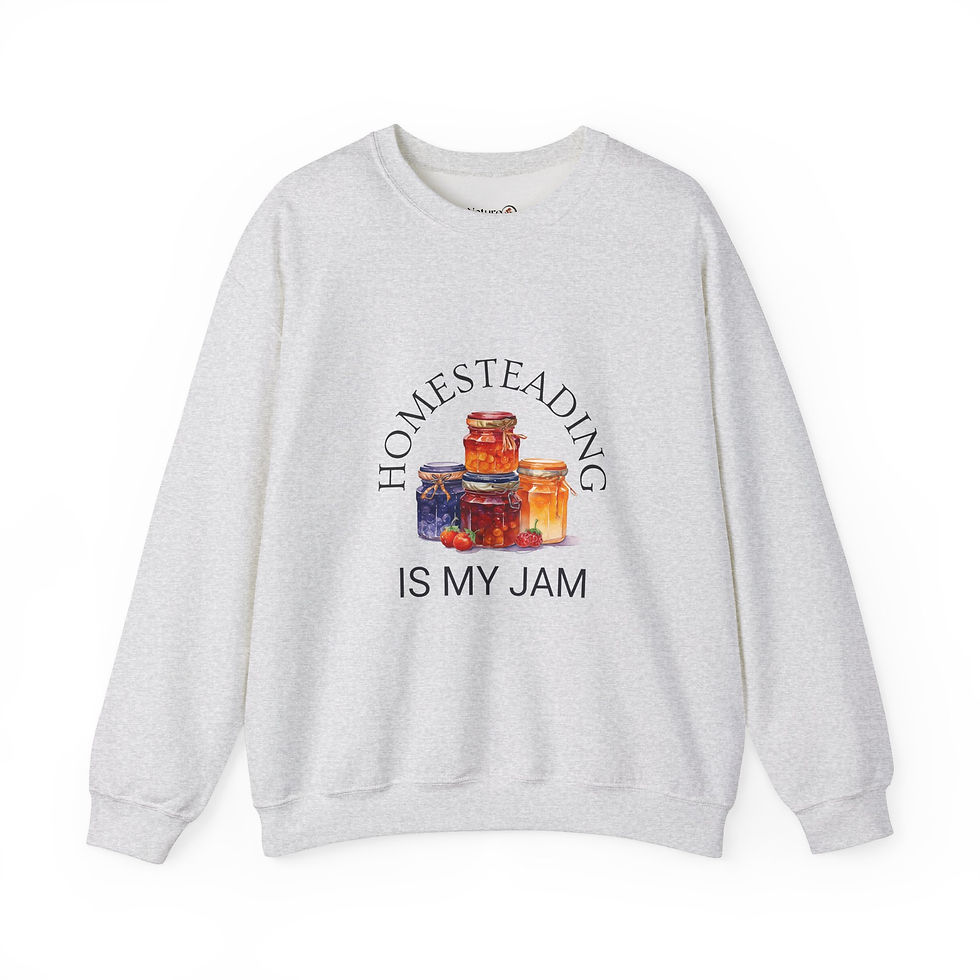 Thumbnail: Homesteading is My Jam Light Unisex Heavy Blend™ Crewneck Sweatshirt