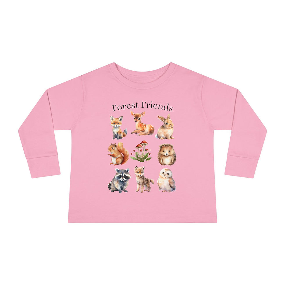 Thumbnail: Forest Friends Toddler Long Sleeve Tee