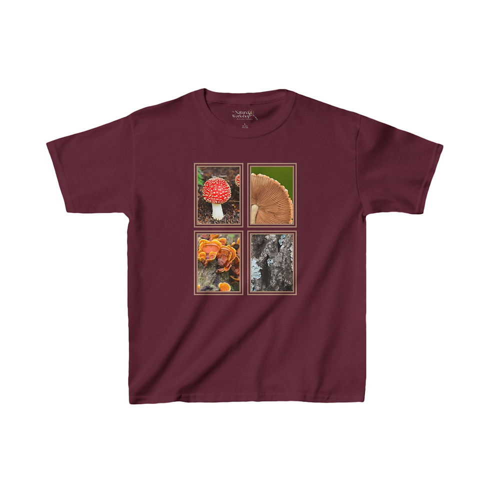 Thumbnail: Mushroom Cards Kids Heavy Cotton™ Tee 