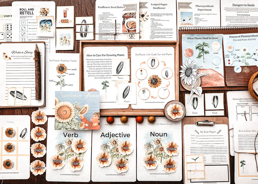 Sunflower House Book Companion FTL of Homeschooling