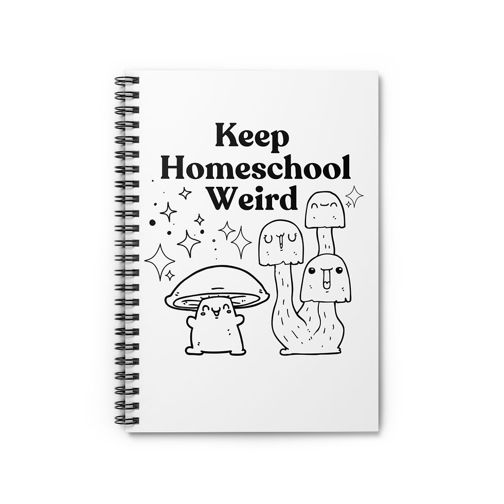 Thumbnail: Homeschool Weird Spiral Notebook - Ruled Line