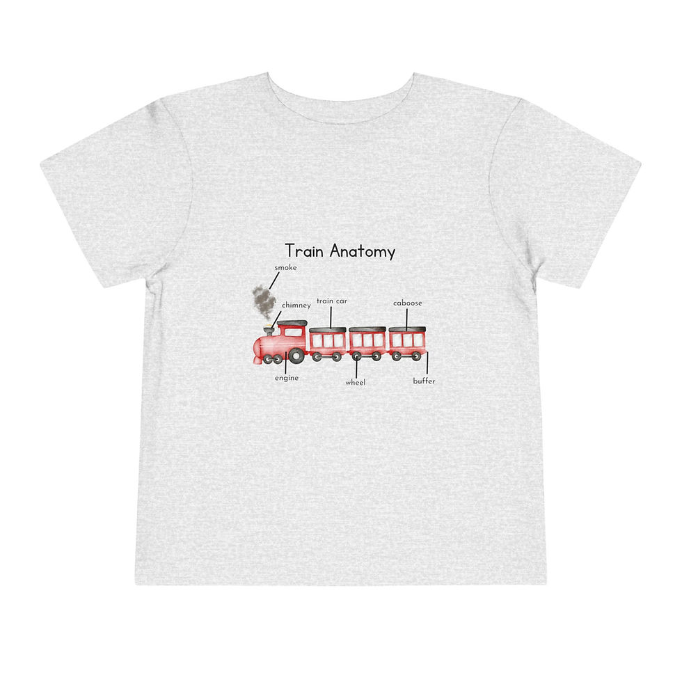 Thumbnail: Train Anatomy Toddler Short Sleeve Tee 2T - 5T