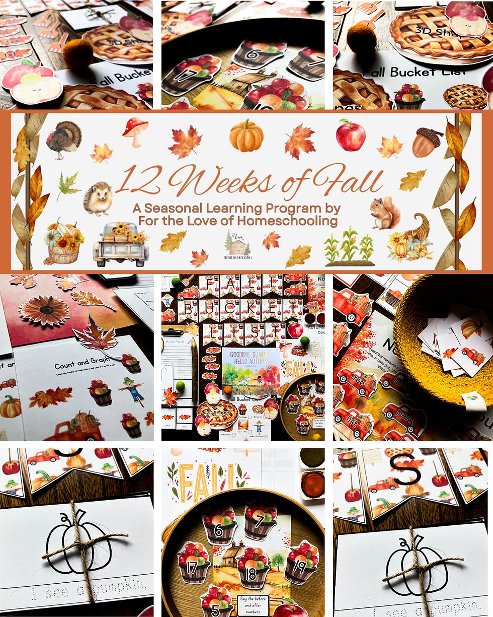 12 Weeks of Fall Bundle