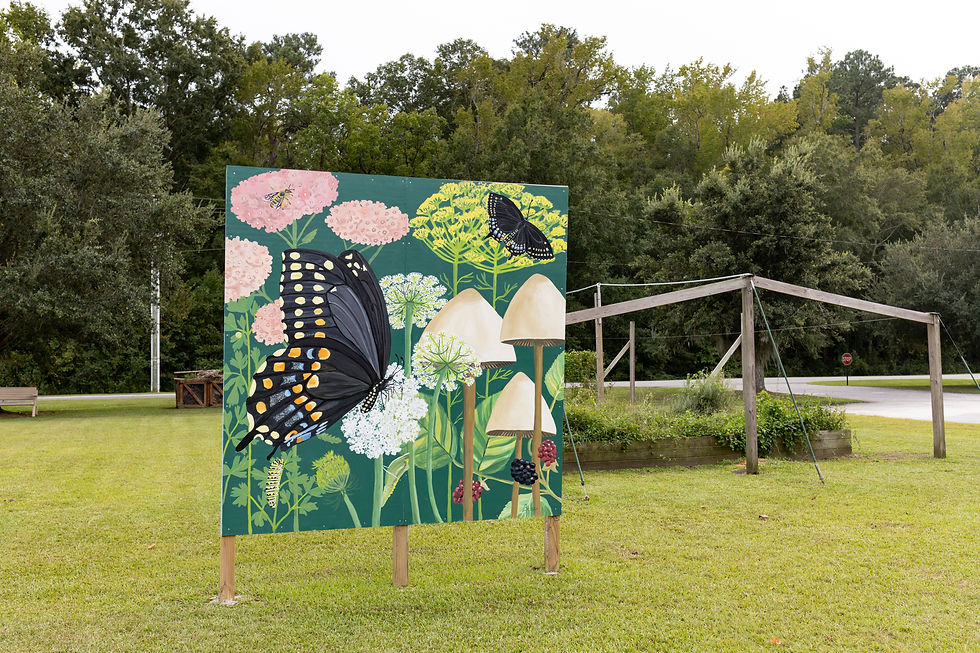 Healing garden mural