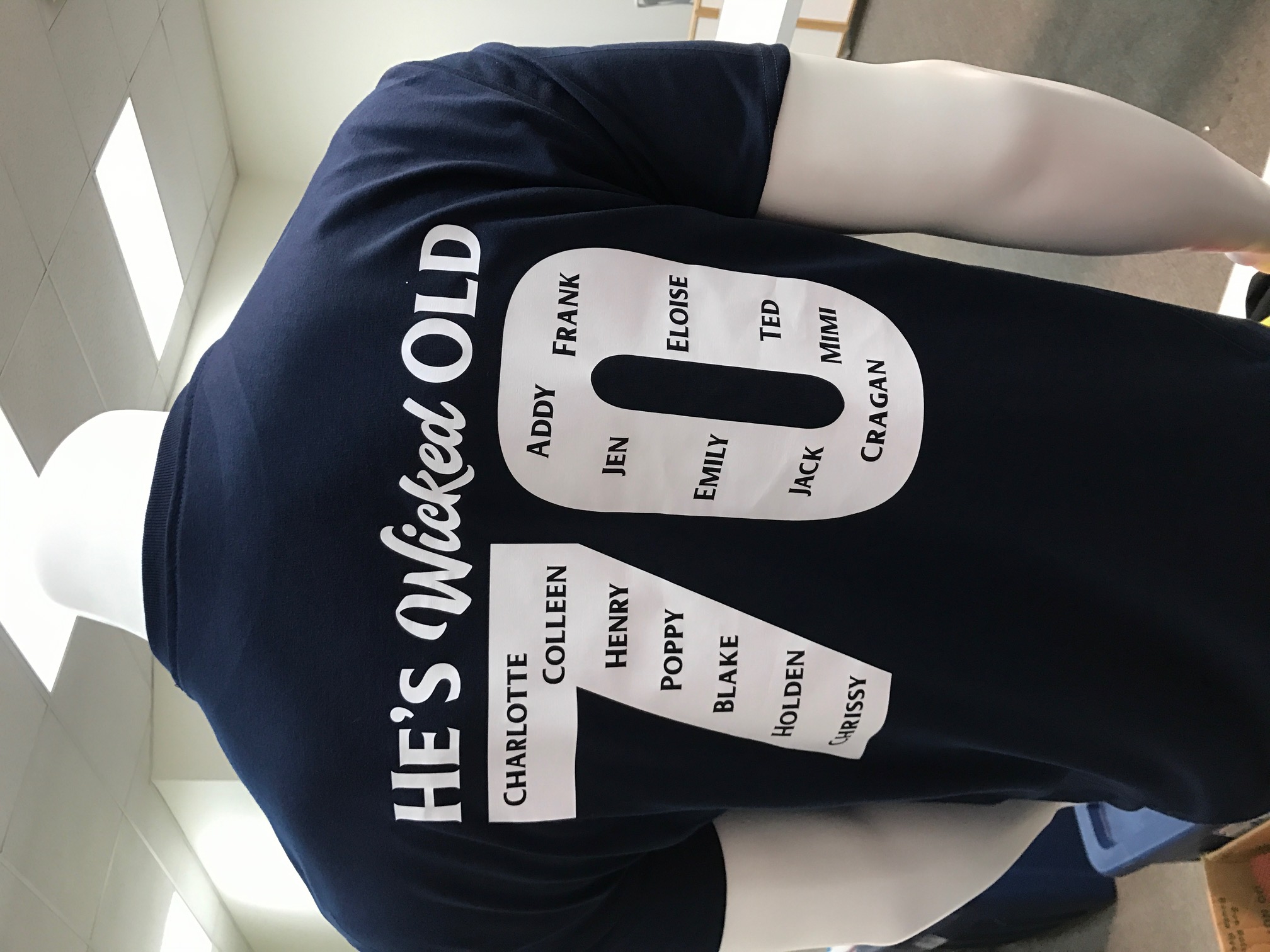 70th Birthday Shirts for Poppy!