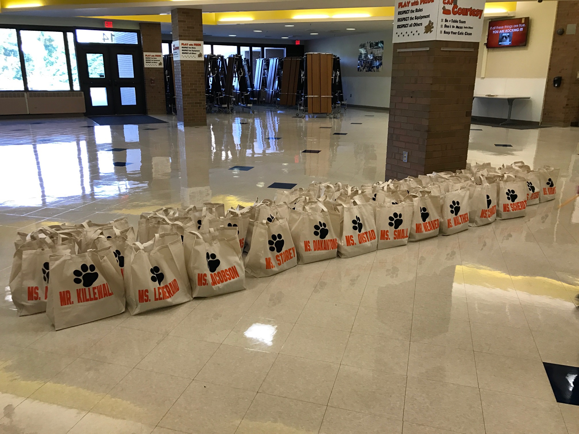 Personalized Teacher Supply Bags