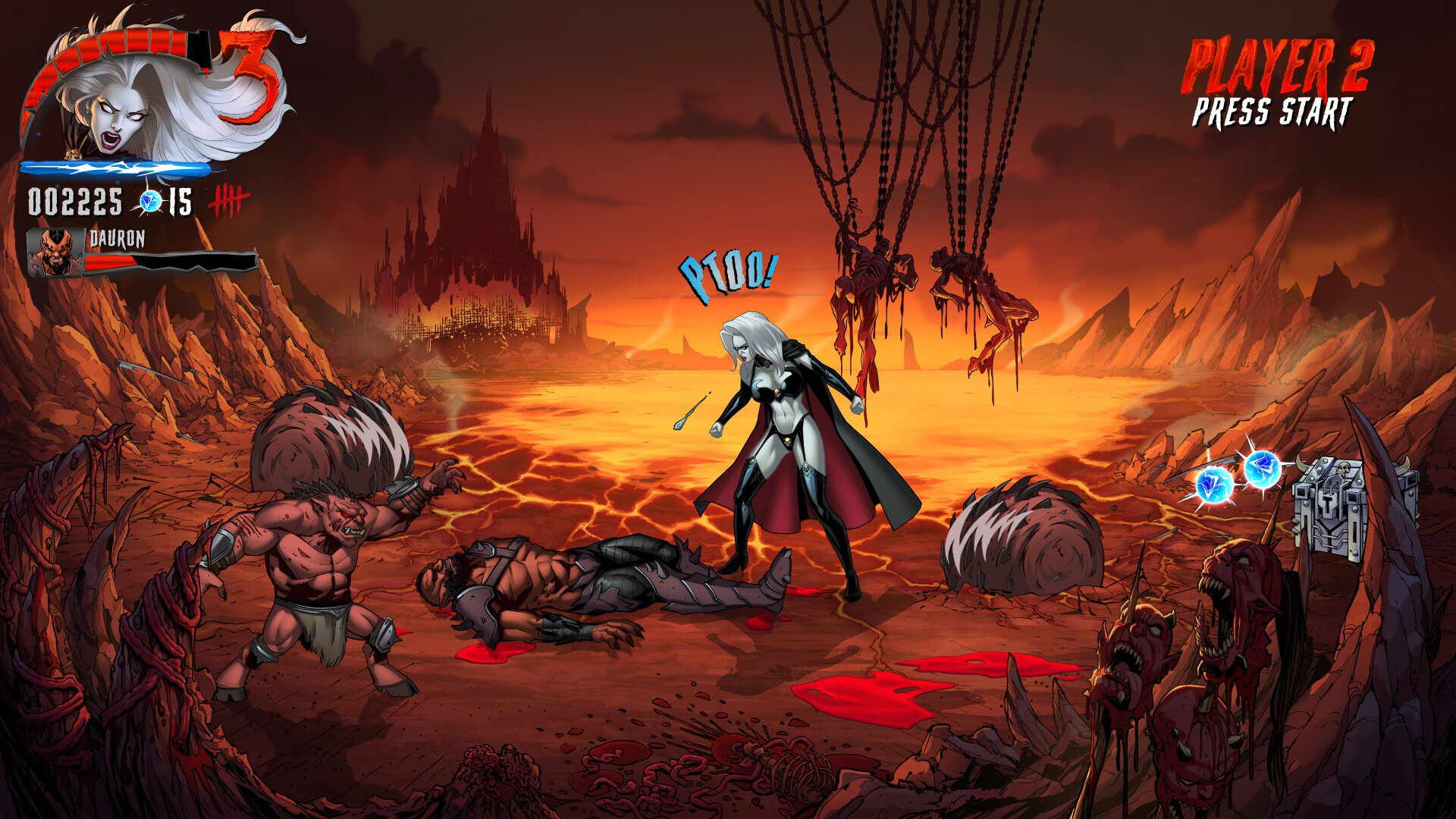 Lady Death: Demonicron – Gameplay Deep Dive, Infos und Trailer zum 2D Beat'em Up.