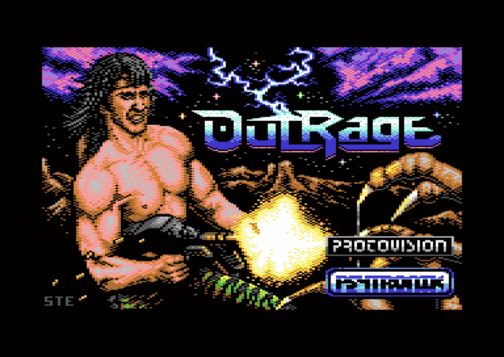 Outrage Game C64 Commodore Retro