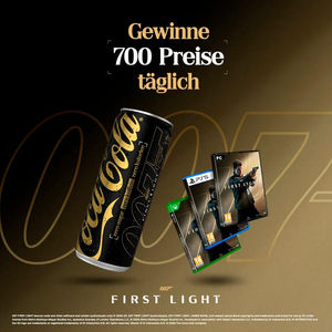 Werbepartner des Videospiels 007 First Light: Aston Martin, Coca Cola, Orlebar Brown, HermanMiller Gaming, Jaguar, Range Rover, Omega, NVidia und Leica