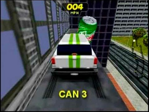 Rush 2: Extreme Racing USA Mountain Dew ingame Werbung