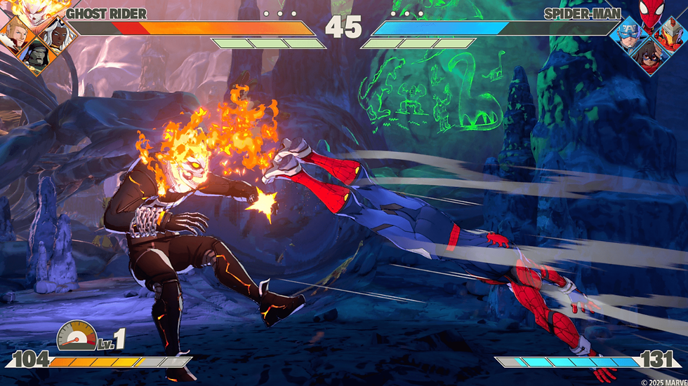Marvel Tokon: Fighting Souls Test, Review, Testbericht. Ghost Rider vs. Spider-Man.