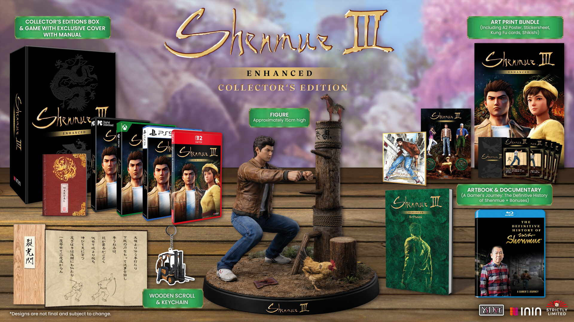 Shenmue III Enhanced Inhalt Collectors Edition
