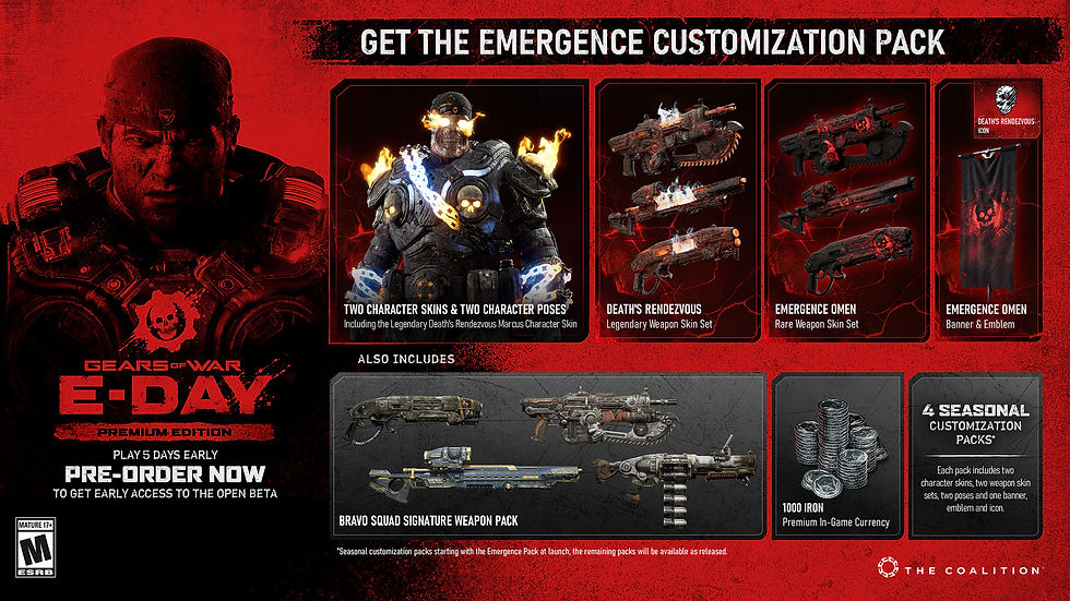 Gears of War: E-Day Vorbesteller Boni
