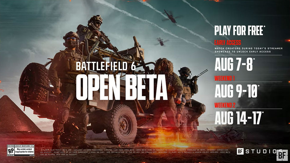 Battlefield 6 Open Beta Termin