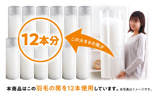 久野ふとんの羽毛ふとんは羽毛量1.2kg