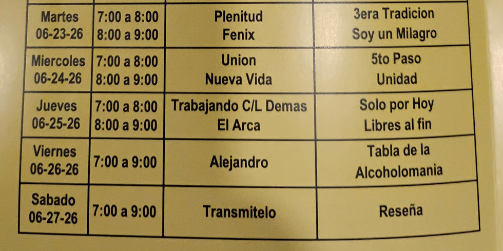 SEMANA DE UNIDAD GRUPO TRANSMITELO 