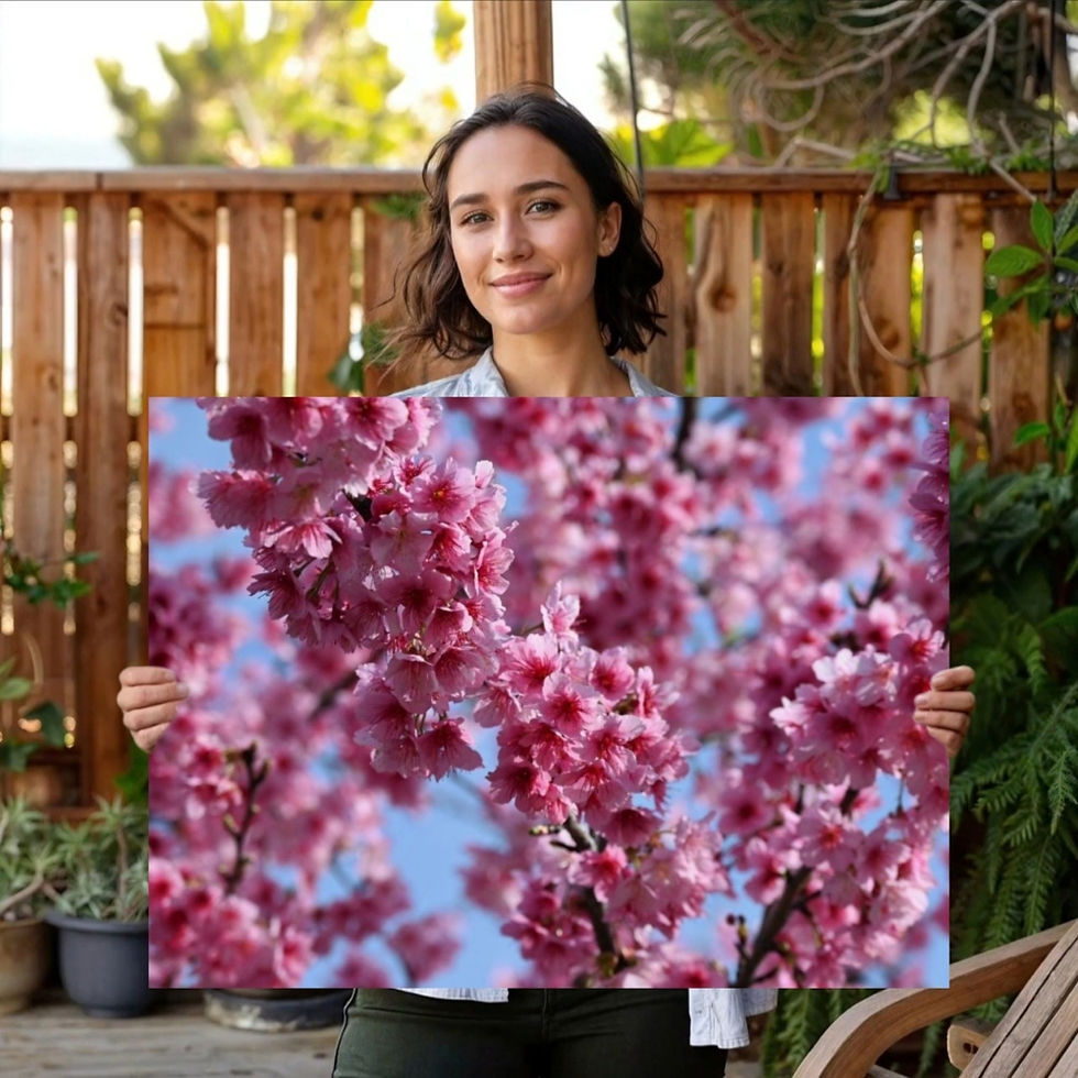 Thumbnail: Taiwan Cherry Blossom Picture Poster Wall Art, Gifts for Best Friends Birthday