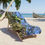 Thumbnail: Beach Towel with Parrot Taking Bath Real Photo: Parrot Lover Present, Bird Photo