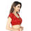 Thumbnail:    Generic Women's Nylon, Inner-Cotton Full Stitched Padded Blouse (Red).