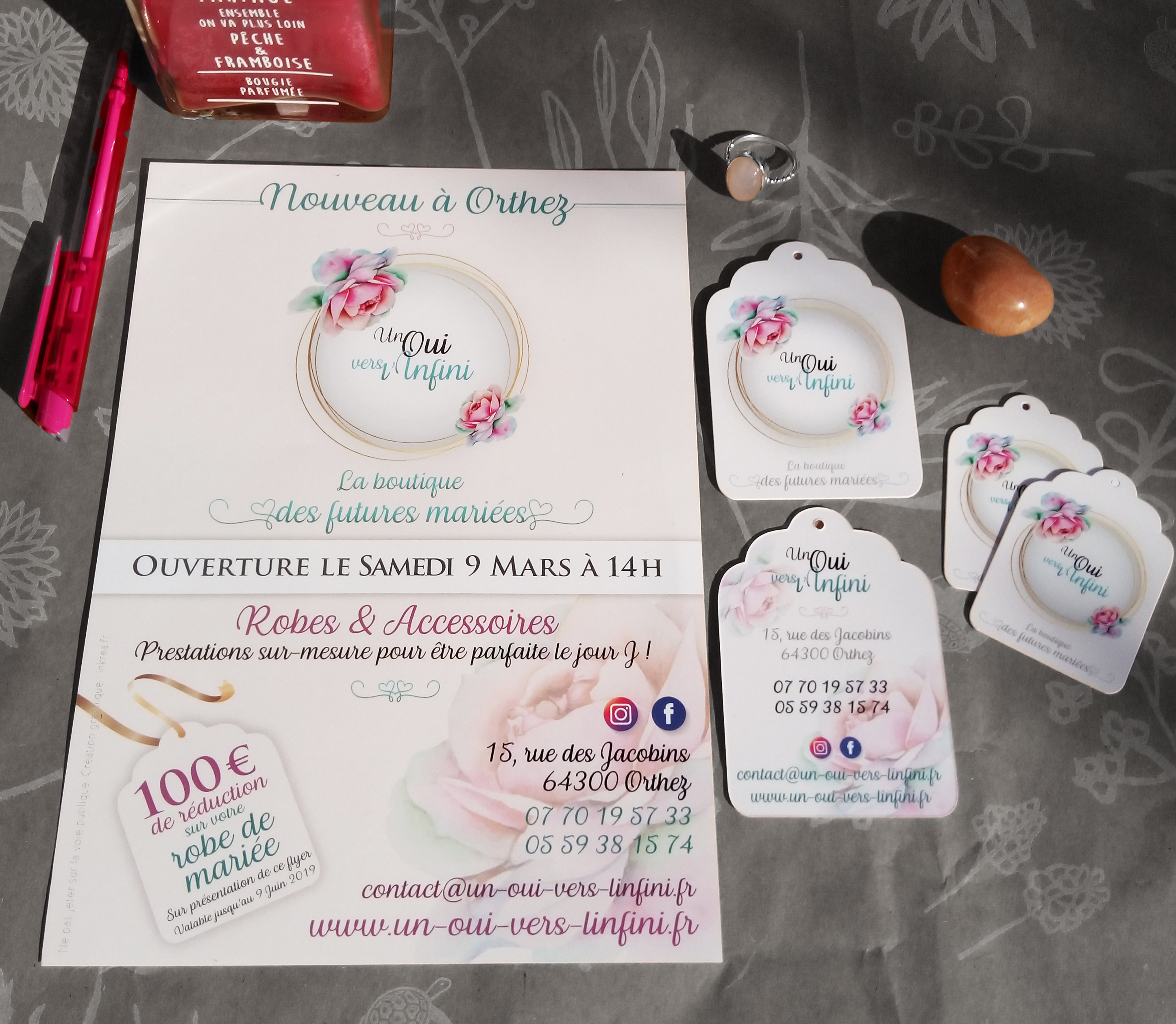 IDENTITE VISUELLE BOUTIQUE MARIEES