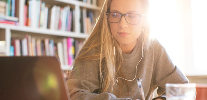 Studying in the Library