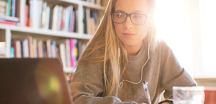 Studying in the Library