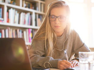 Student Studying