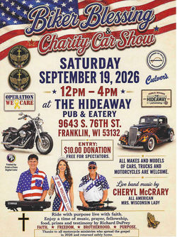 Biker Blessing & Charity Car Show - WI 09-19-26