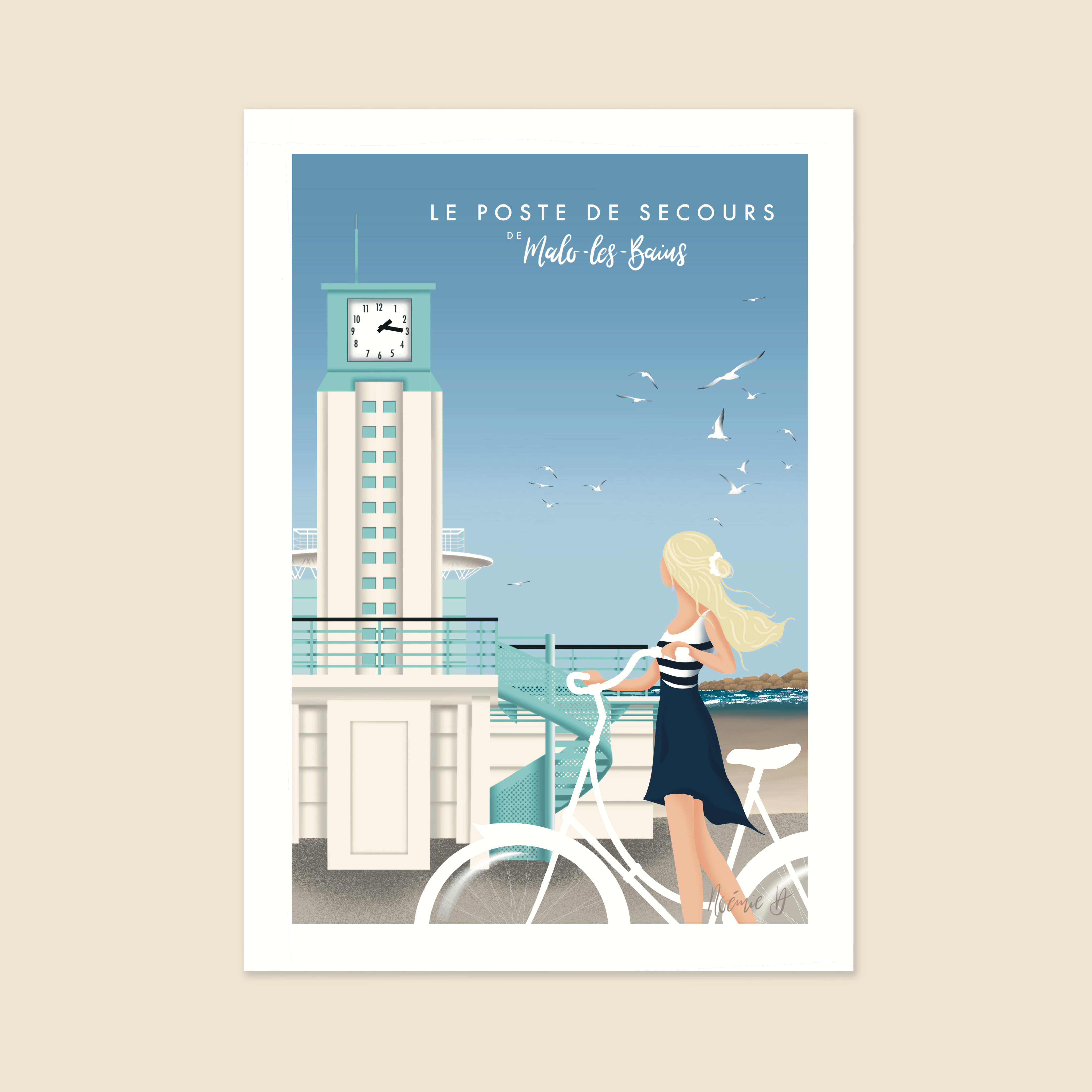 La dame au poste de secours de Malo-les-Bains