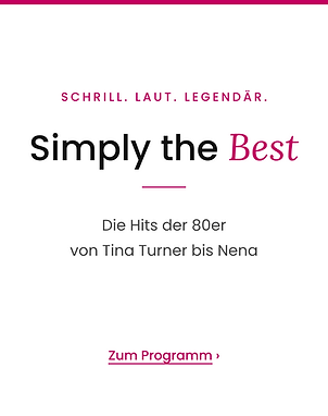 Simply the Best mit Sängerin Jeannine Hartmann: die Hits der 80er live von Tina Turner bis Nena