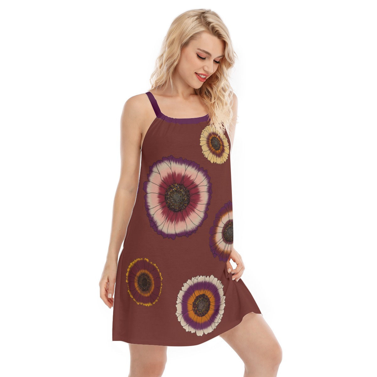 Autumn Colour Flowers - Cami Dress