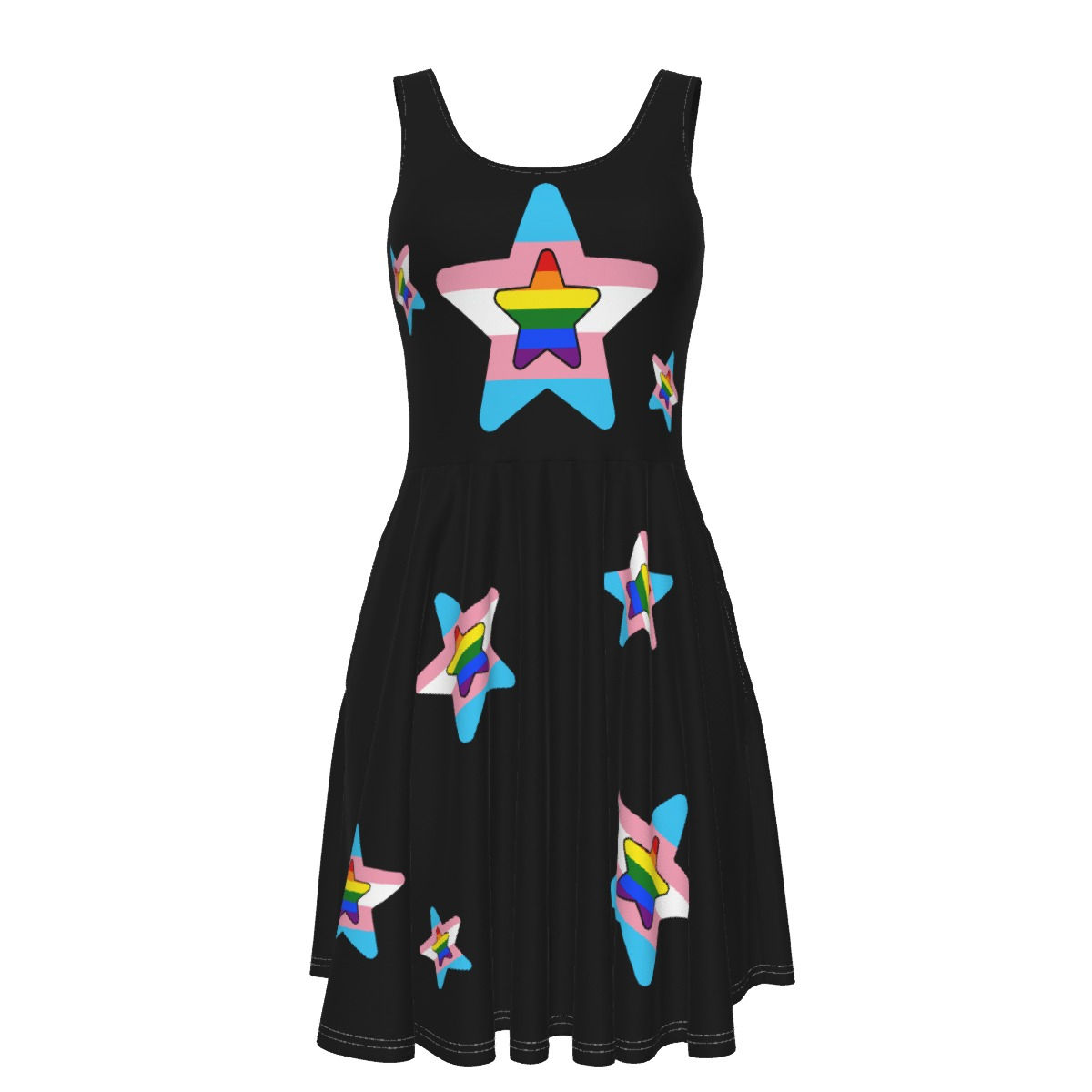 Rainbow Trans Star - Tank Vest Dress