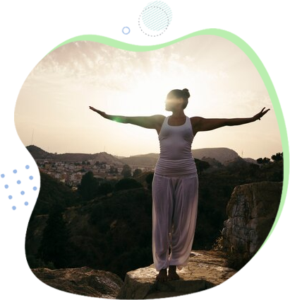 women facing you with hands out to the side and sun shinning | Begin Your Path to Healing - Contact Us Today