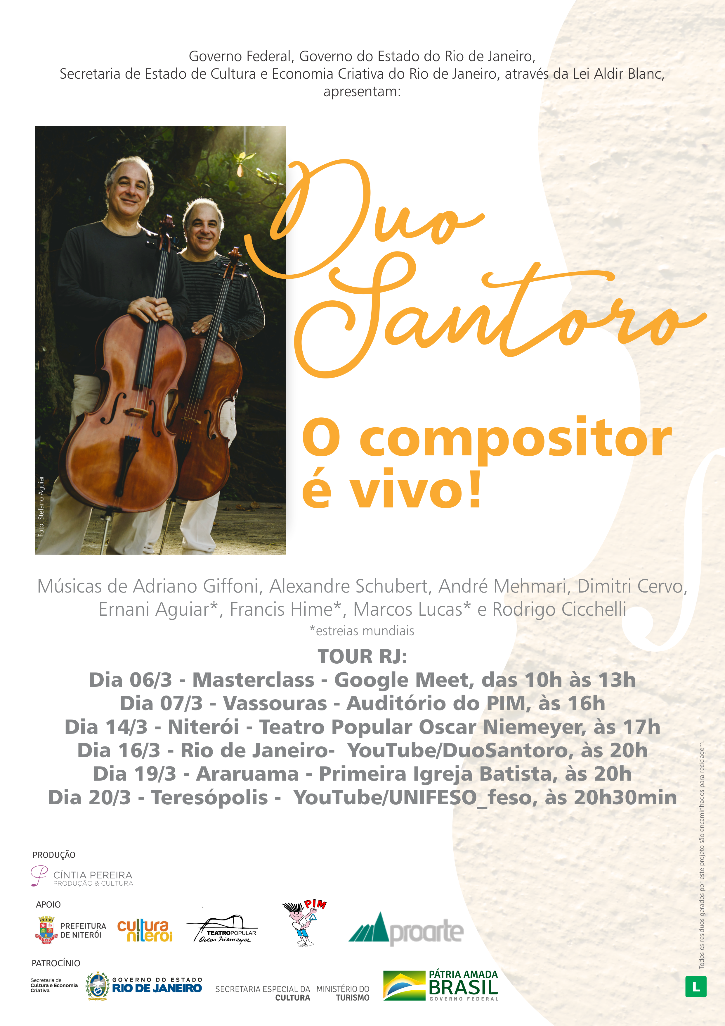 TOUR RJ DUO SANTORO - O compositor é vivo!