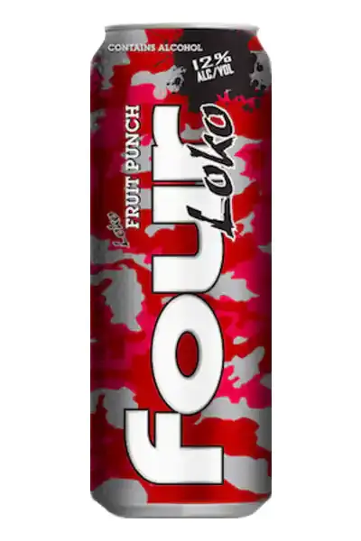 BEER:Four Loko Fruit Punch 23.5 Can 12/cs 12%