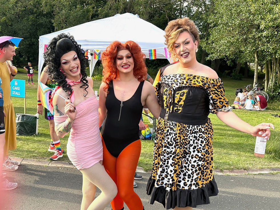 Our fabulous hosts Mea T. Cleaver, Costa Fortune & Gloria Love