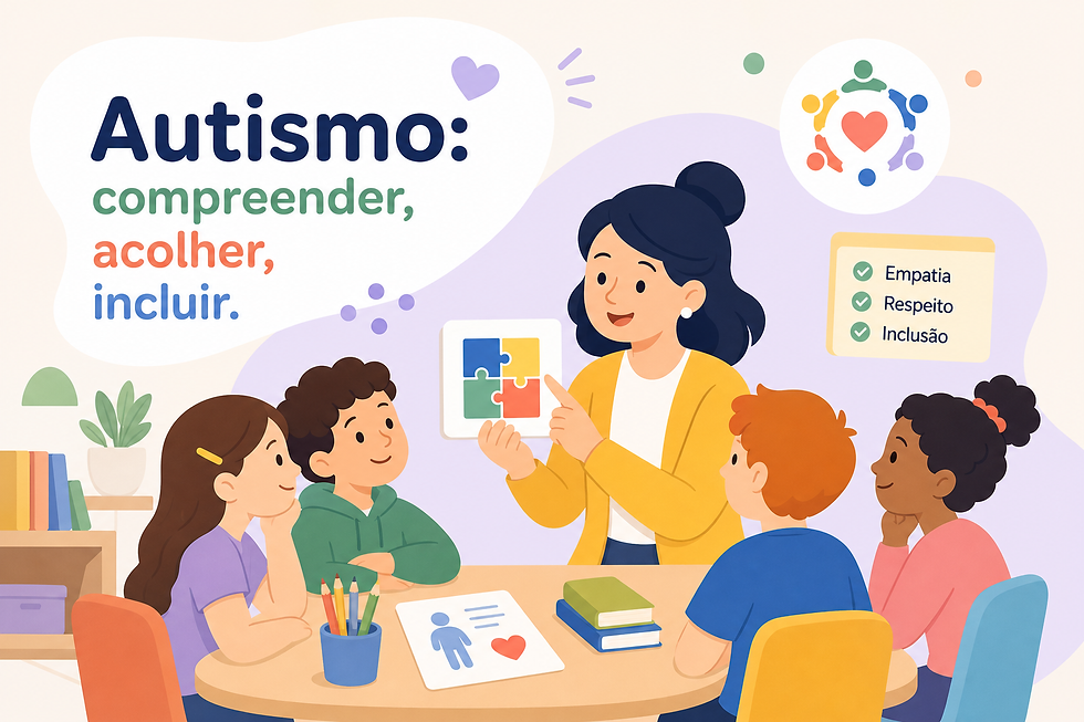 10 atividades e adaptações reais para professores que precisam orientar a turma sobre autismo com segurança e sem improvisação.