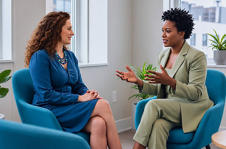 Jenna Williams provides an ICF mentor coaching session to a female ICF coach.