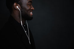 Bearded Man with Headphones