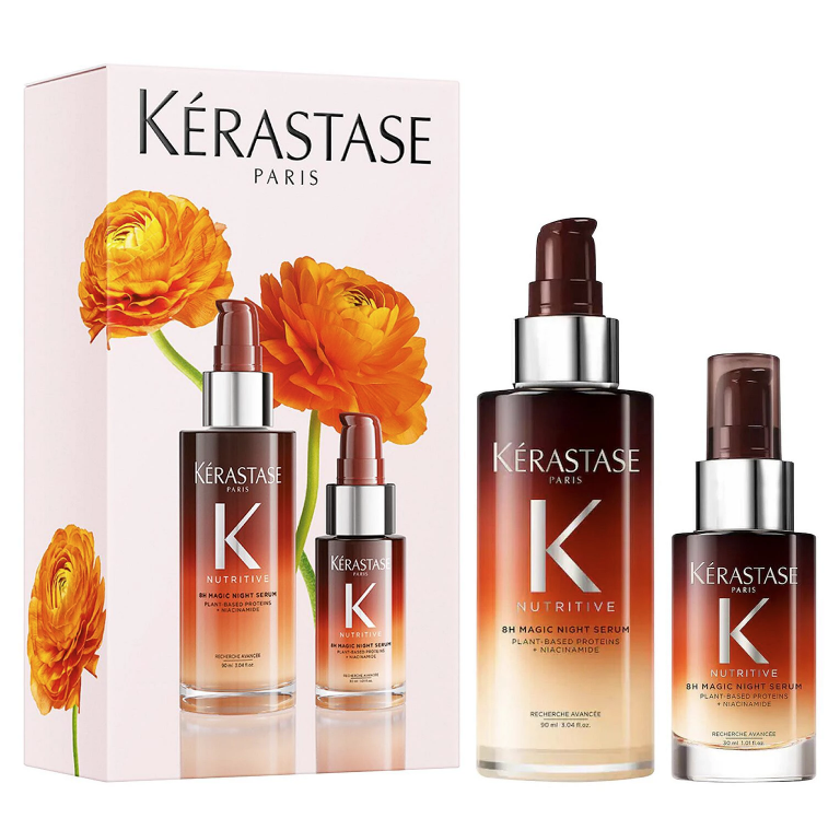 Kerastase 8H Magic Night Serum Set de regalo para cabello seco