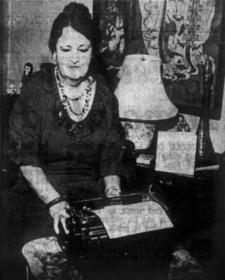 Norma Keating Mattlin working on her poetry collection "Light of Fire."

oetry collection "Light of Fire." 

The Daily Register, Feb 7, 1966, Page 2.