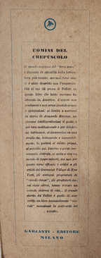 Uomini del Crepuscolo (1951) - Front Flap